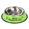 Anti-tip Stainless Steel Pet Bowl Cat Dog Food Basin