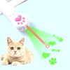 Pet Projection Toy USB Rechargeable LED Pattern Projector Cat Teaser Interactive Toys
