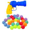 Cat Interactive Plush Toy Silent Plush Ball Launcher Pet Toy Balls