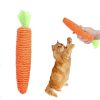 Carrot Cat Chew Rope Toy Bite Resistant Stick Built-in Bell