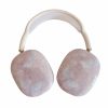 For AirPods Max 1Pair Marble Textured Butterfly Pattern Headphone Silicone Case
