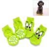 4pcs /Set Cute Puppy Dogs Pet Knitted Anti-slip Socks