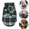 Summer Pet Dog Clothes for Small Dogs Fashion Cotton Cat Dog Plaid Shirt
