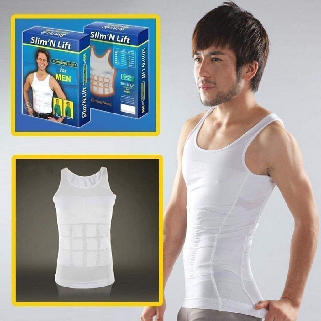 Slimming Body Shaper Vest Body Tank Shapewear Slim N Lift Men Shaper Size M