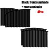 Magnetic Car, Car Sunshade Magnetic Side, Window Curtain, Retractable Sunscreen Heat Insulation Shade, 4 Pc