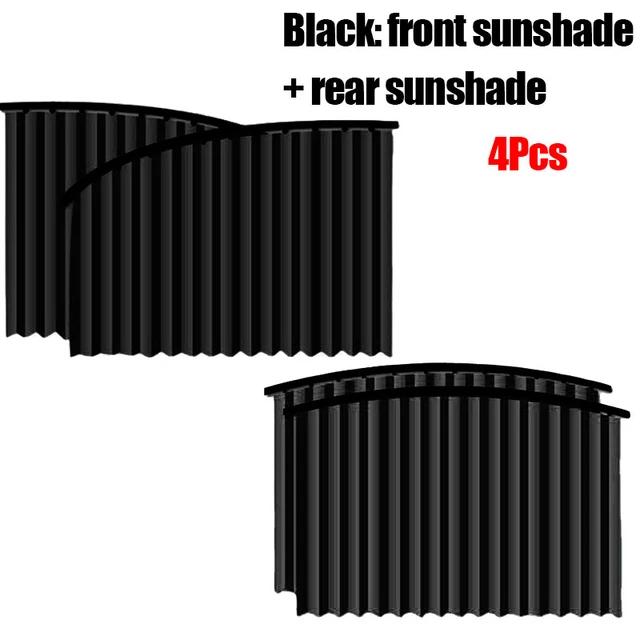 Magnetic Car, Car Sunshade Magnetic Side, Window Curtain, Retractable Sunscreen Heat Insulation Shade, 4 Pc