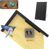Smart Bird Houses for Outside Solar Powered, 1080P HD Live View Birdhouse with Camera, Perfect Viewing Bird Nesting and Hatching, Ideal Outdoors Bird House for Blue Bird and Cardinal