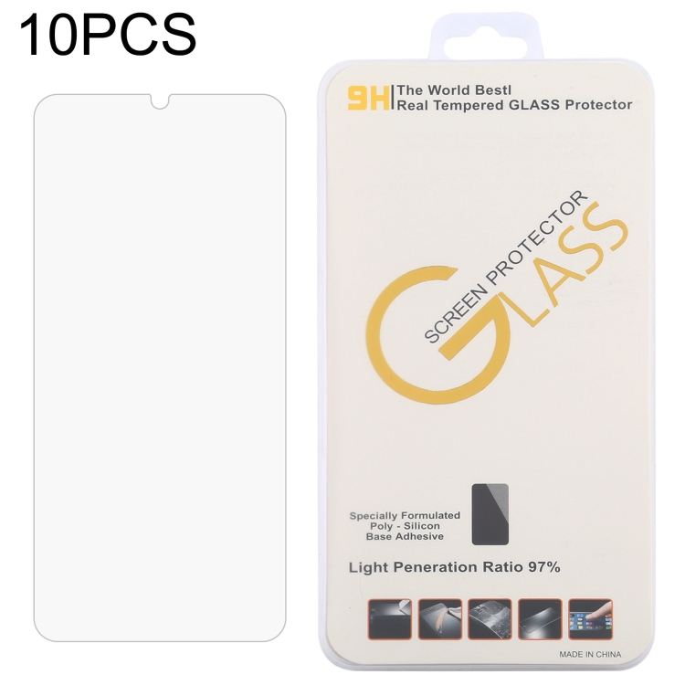 10 PCS 0.26mm 9H 2.5D Tempered Glass Film