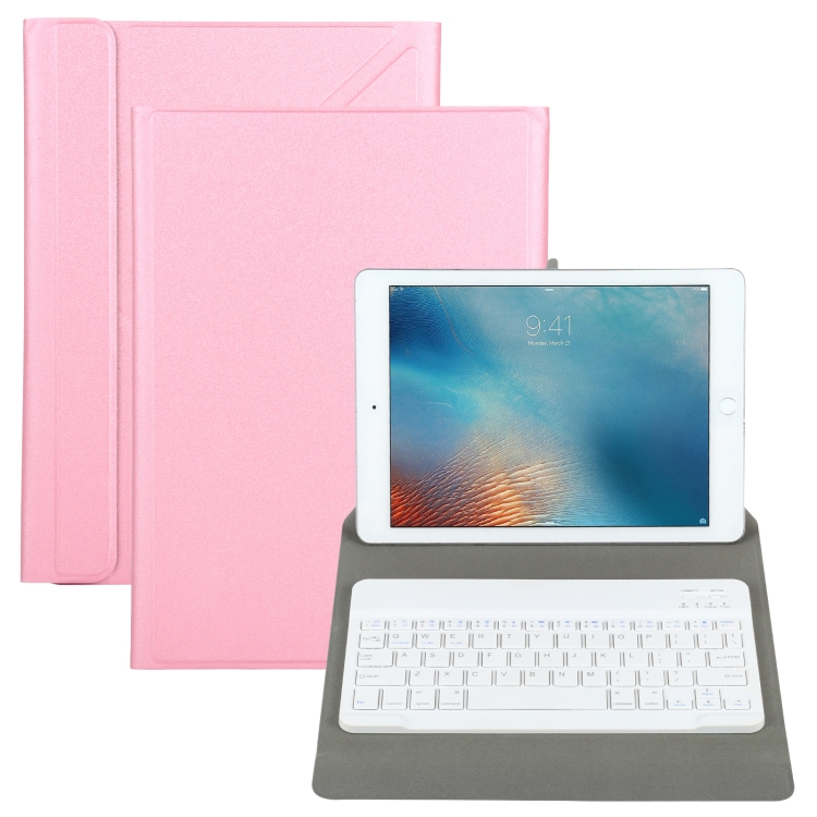 Universal Detachable Bluetooth Keyboard + Leather Case without Touchpad for iPad 9-10 inch