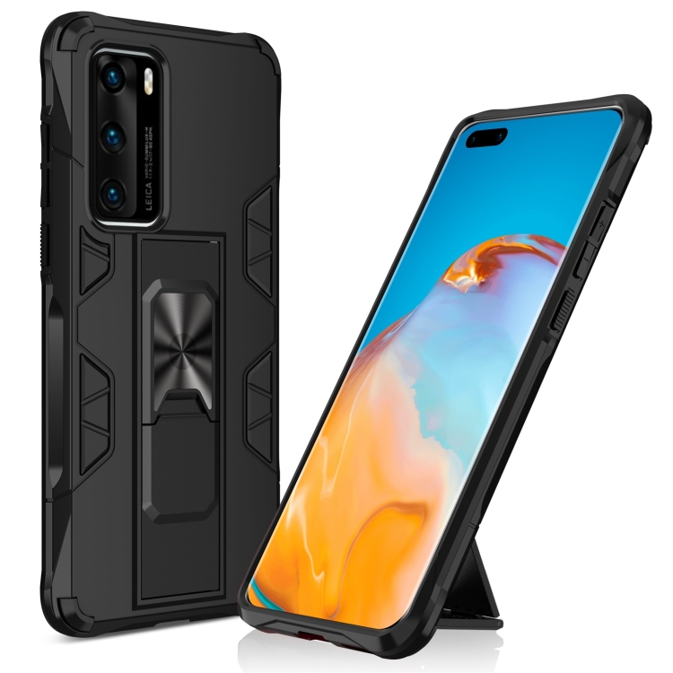 Shockproof TPU + PC Magnetic Protective Case with Holder