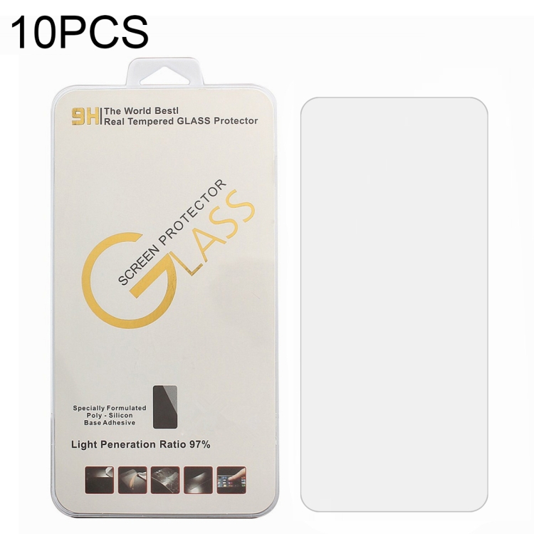 10 PCS 0.26mm 9H 2.5D Tempered Glass Film