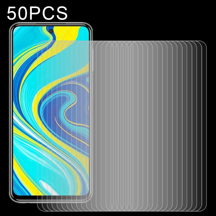 50 PCS 0.26mm 9H 2.5D Tempered Glass Film