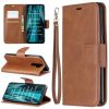 Retro Lambskin Texture Pure Color Horizontal Flip PU Leather Case with Holder & Card Slots & Wallet & Lanyard