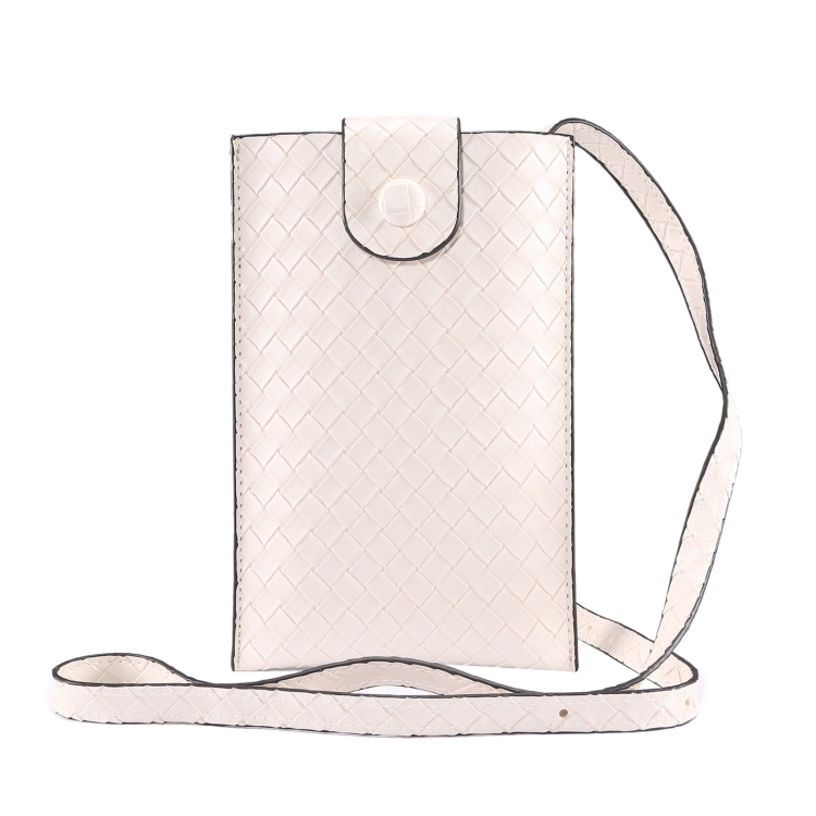 Braided Packing Simple High-end Mobile Phone Bag with Lanyard, Suitable for 6.7 inch Smartphones