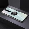Shockproof TPU + Acrylic Protective Case with Metal Ring Holder
