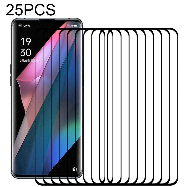 25 PCS 3D Curved Edge Full Screen Tempered Glass Film