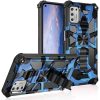 Camouflage Armor Shockproof TPU + PC Magnetic Protective Case with Holder