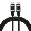 100W 5A USB-C / Type-C Male to USB-C / Type-C Male PD Fast Charging Braided Data Cable