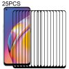 25 PCS Full Glue Full Screen Tempered Glass Film