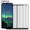 25 PCS Full Glue Full Screen Tempered Glass Film