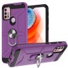 War-god Armor TPU + PC Shockproof Magnetic Protective Case with Ring Holder