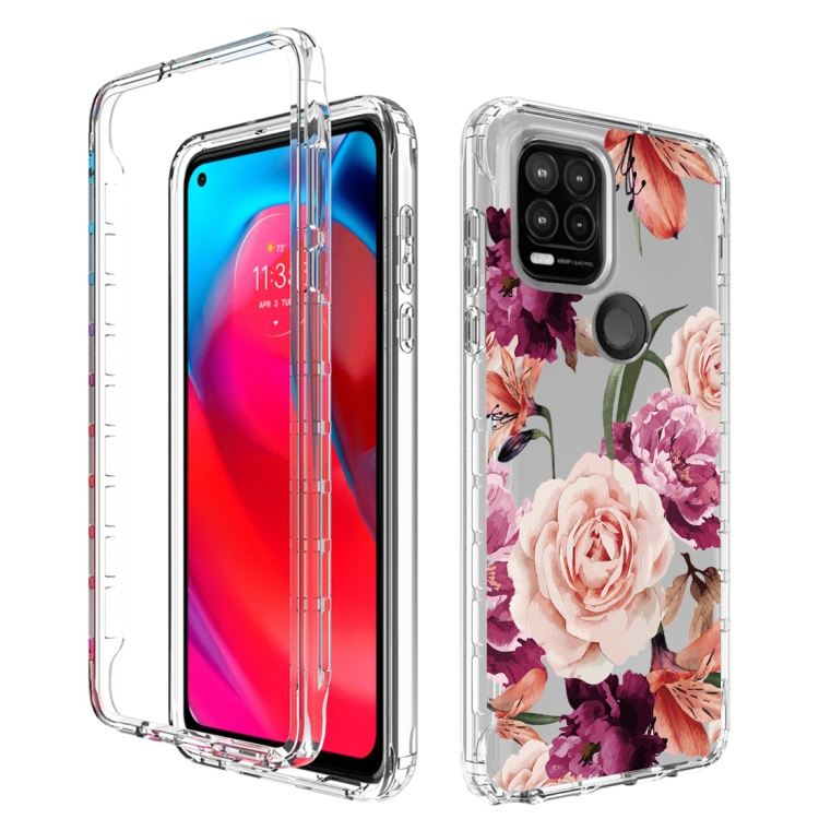 2 in 1 High Transparent Painted Shockproof PC + TPU Protective Case