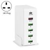 6 in 1 65W PD USB-C / Type-C + QC 3.0 USB + 4 USB Multi-port Travel Charger,