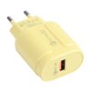 13-3 QC3.0 Single USB Interface Macarons Travel Charger,