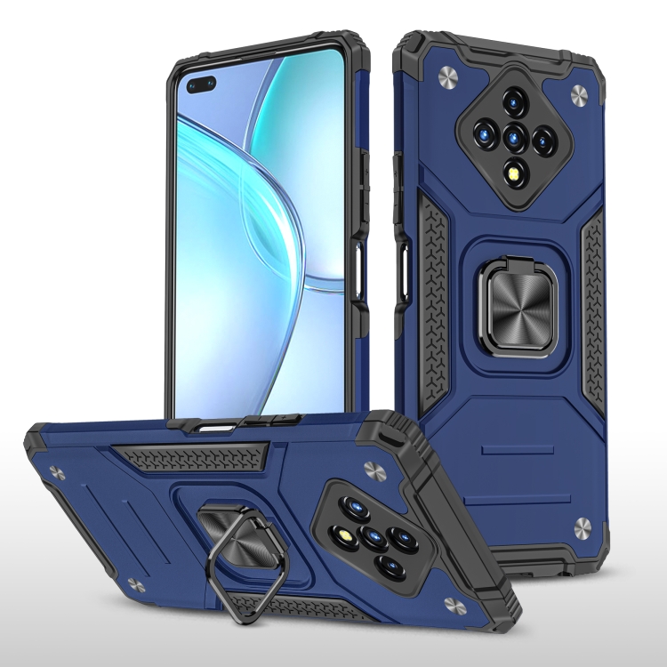 Magnetic Armor Shockproof TPU + PC Case with Metal Ring Holder