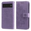 7-petal Flowers Embossing Pattern Horizontal Flip PU Leather Case with Holder & Card Slots & Wallet & Photo Frame
