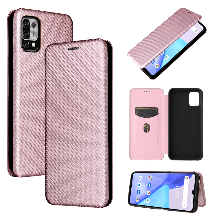 Carbon Fiber Texture Magnetic Horizontal Flip TPU + PC + PU Leather Case with Card Slot