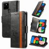 CaseNeo Business Splicing Dual Magnetic Buckle Horizontal Flip PU Leather Case with Holder & Card Slots & Wallet