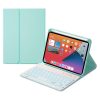 HK006D Square Keys Detachable Bluetooth Keyboard Leather Case with White Backlight & Holder for iPad mini 6