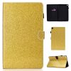 Varnish Glitter Powder Horizontal Flip Leather Case with Holder & Card Slot