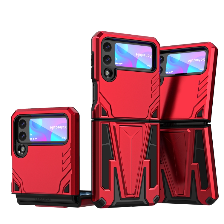 Super V Armor PC + TPU Shockproof Case with Invisible Holder