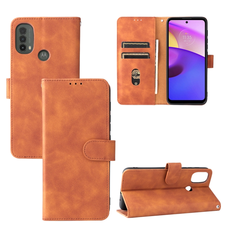 Skin Feel Magnetic Horizontal Flip Phone Leather Case with Holder & Card Slots & Wallet