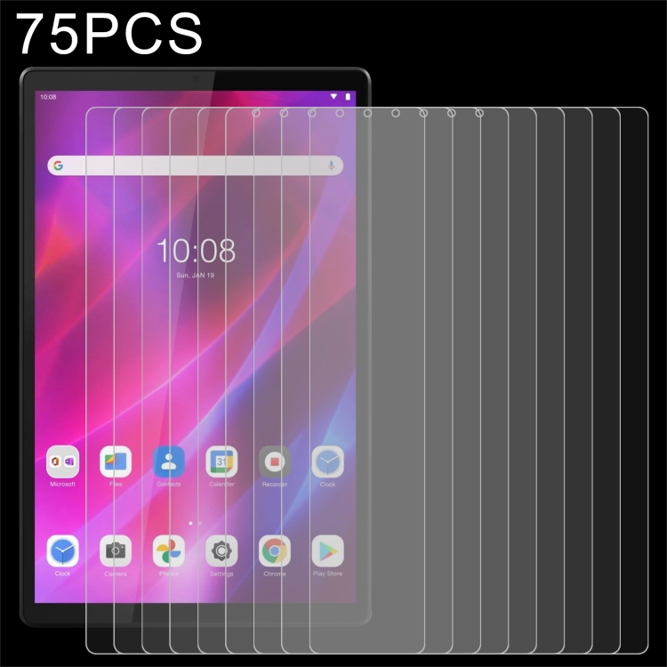 75 PCS 9H 2.5D Explosion-proof Tempered Tablet Glass Film
