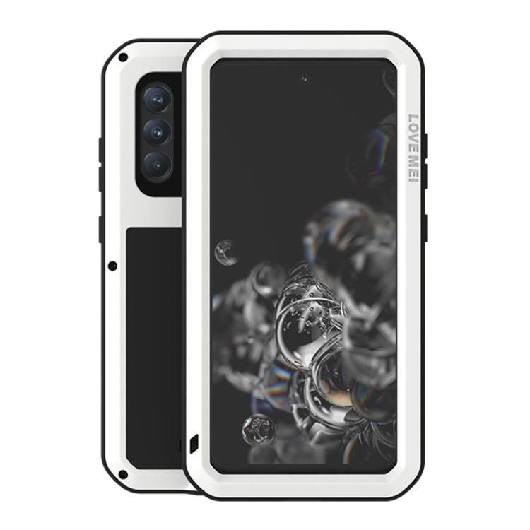 LOVE MEI Metal Shockproof Waterproof Dustproof Protective Phone Case with Glass