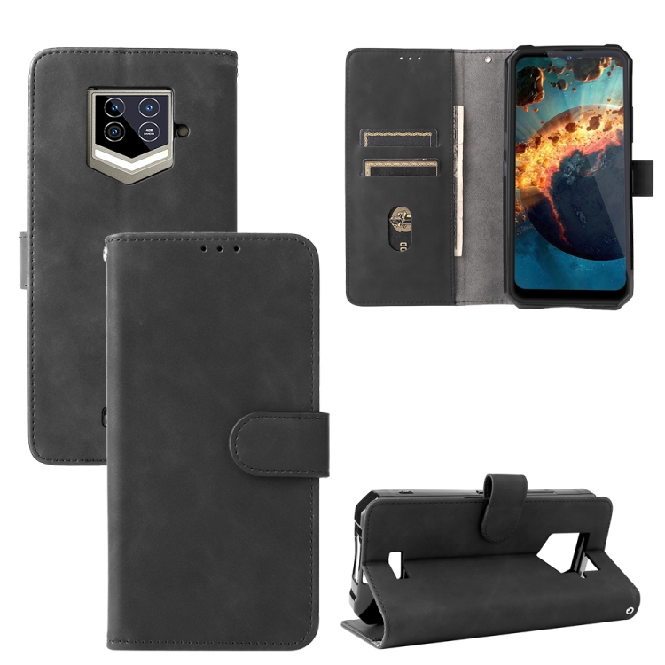 Solid Color Skin Feel Magnetic Buckle Leather Phone Case
