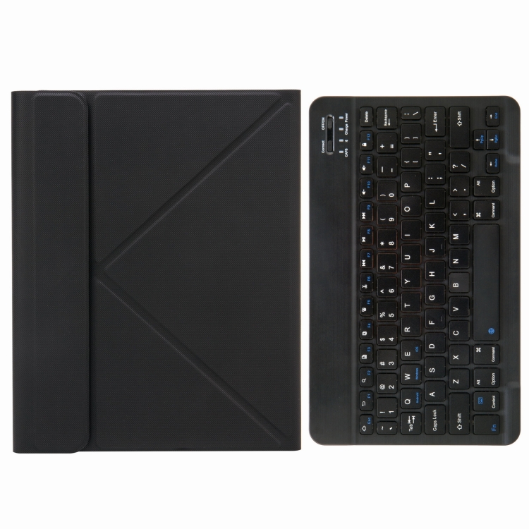 H-102 Bluetooth Keyboard Leather Case with Rear Three-fold Holder