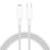 27W PD USB-C / Type-C to 8 Pin Fast Charging Braided Data Cable, Cable Length: 1m
