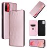 Carbon Fiber Texture Magnetic Horizontal Flip PU Phone Case
