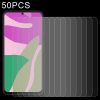 50 PCS 0.26mm 9H 2.5D Tempered Glass Film