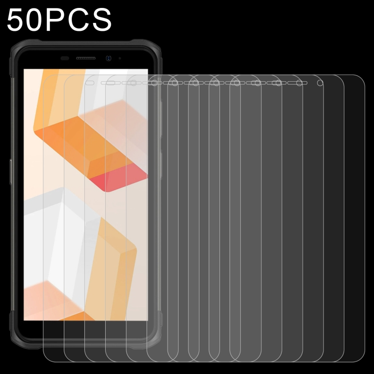 50 PCS 0.26mm 9H 2.5D Tempered Glass Film