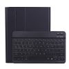 A11BS Lambskin Texture ultra-thin Bluetooth Keyboard Leather Case with Pen Holder & Backlight