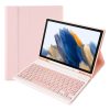 A08B Candy Color Bluetooth Keyboard Leather Case with Pen Slot