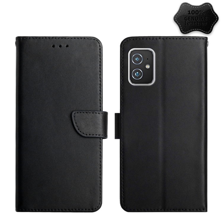 Genuine Leather Fingerprint-proof Flip Phone Case
