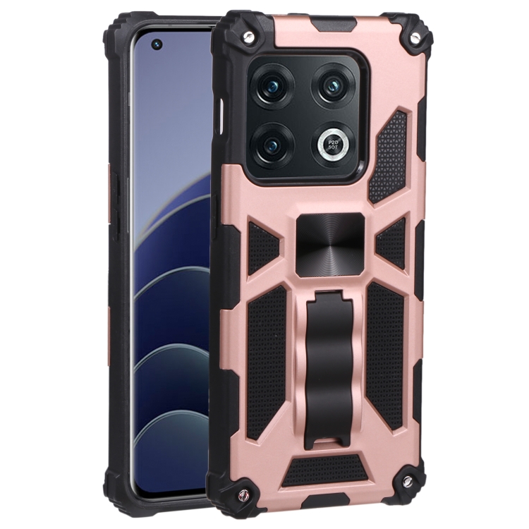 Shockproof TPU + PC Magnetic Protective Phone Case with Holder