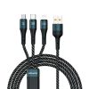 awei CL-972 Type-C / USB-C + 8 Pin + Micro USB 3 In 1 Fast Charging Data Cable, Length: 1.2m