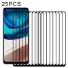 25 PCS Full Glue Cover Screen Protector Tempered Glass Film